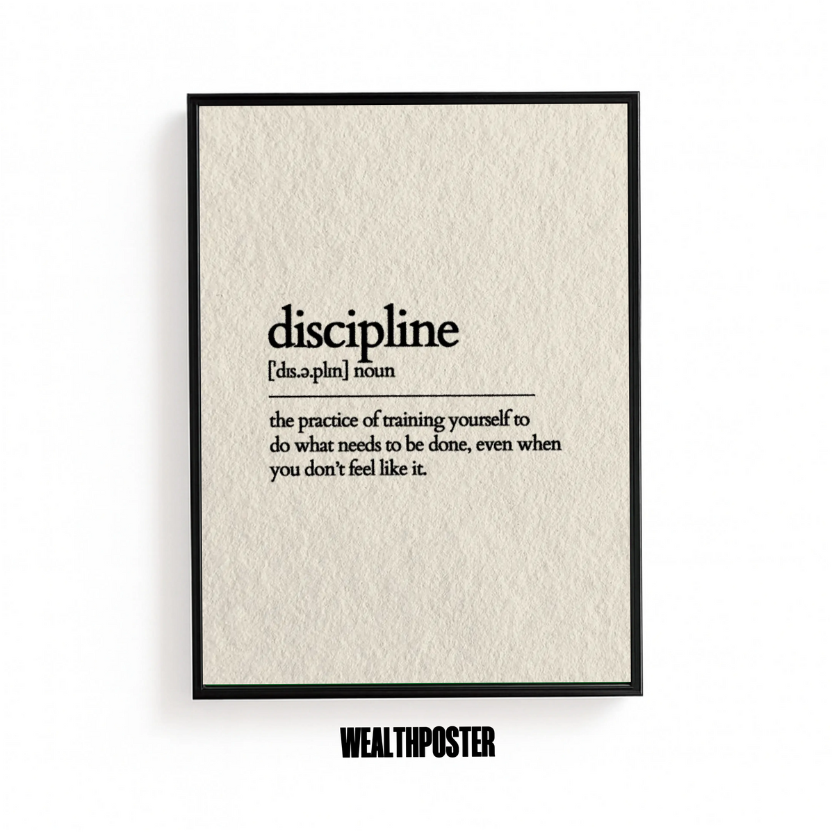 Discipline Poster