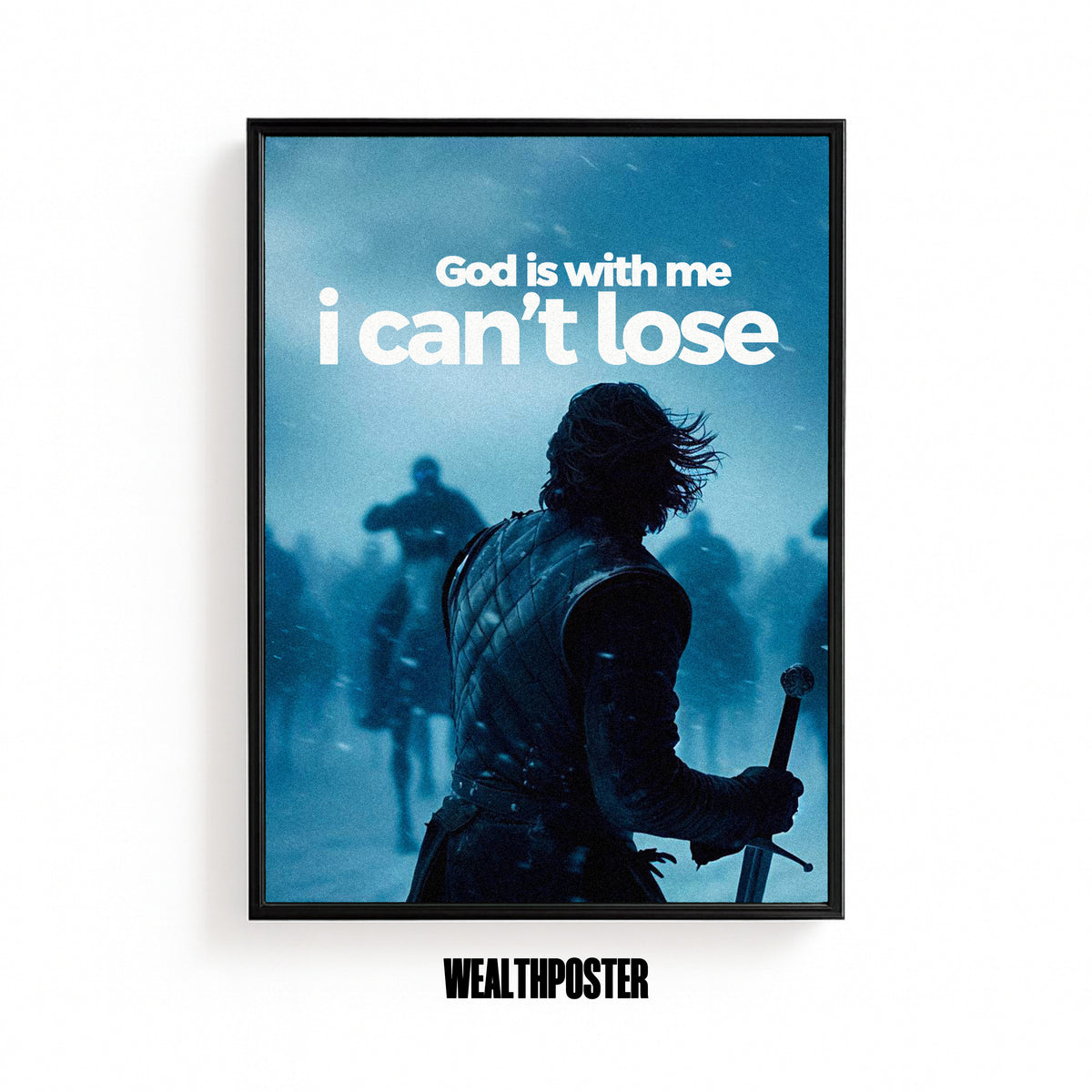 God Is With Me I Can't Lose Faith Poster