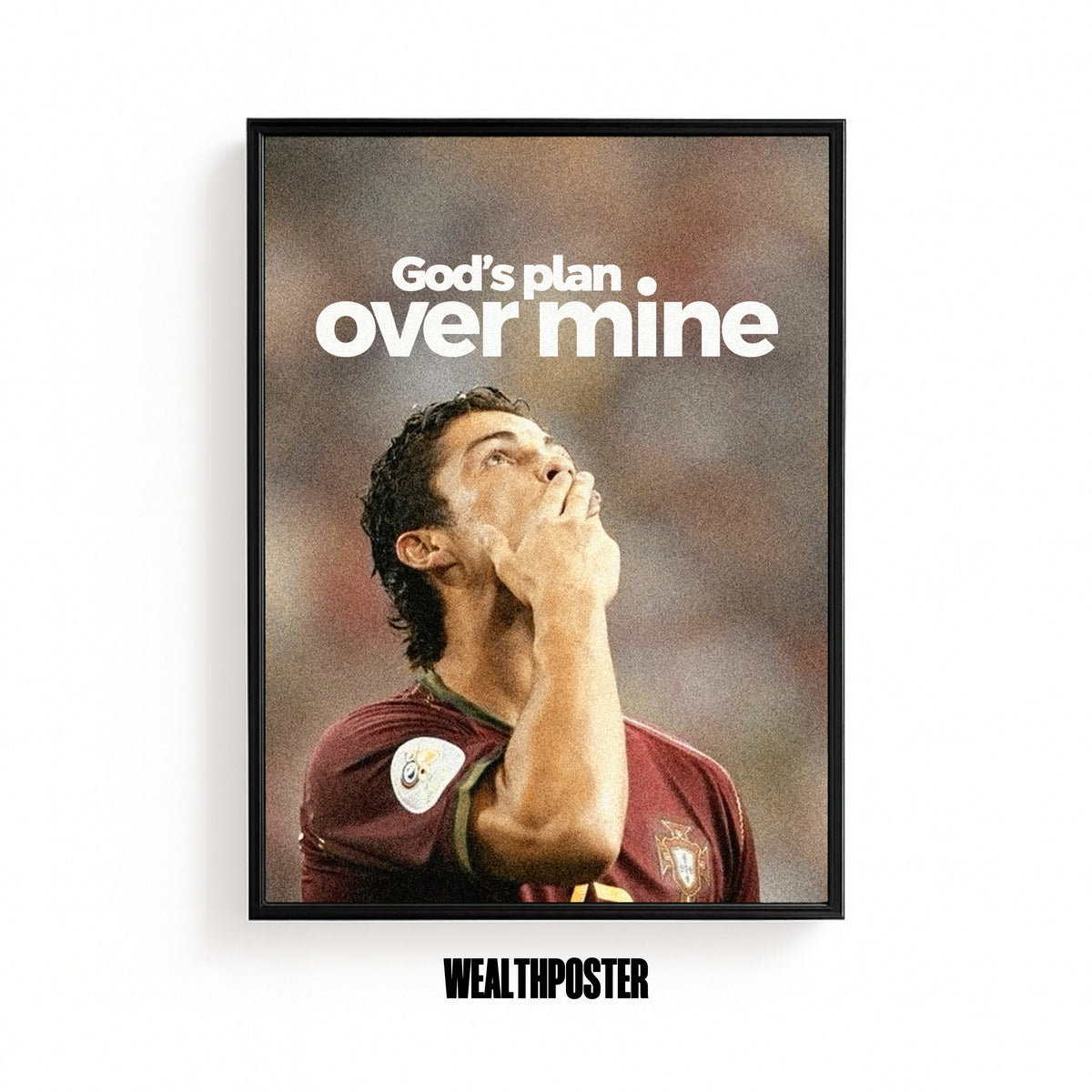 God's Plan Over Mine Faith Poster
