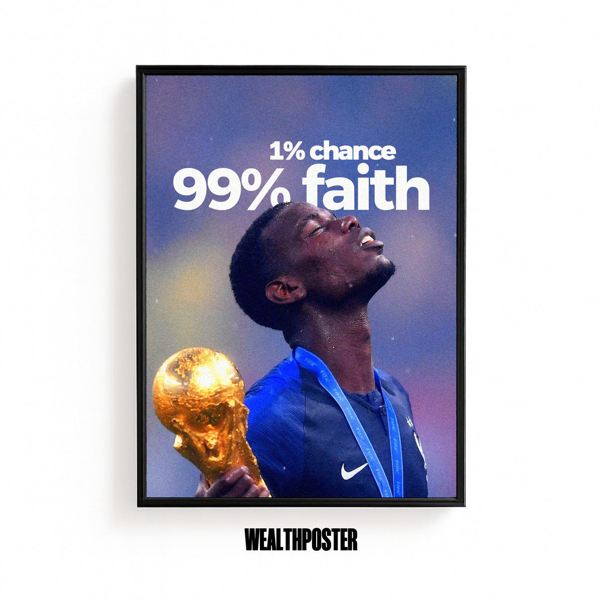 1% Chance 99% Faith Poster