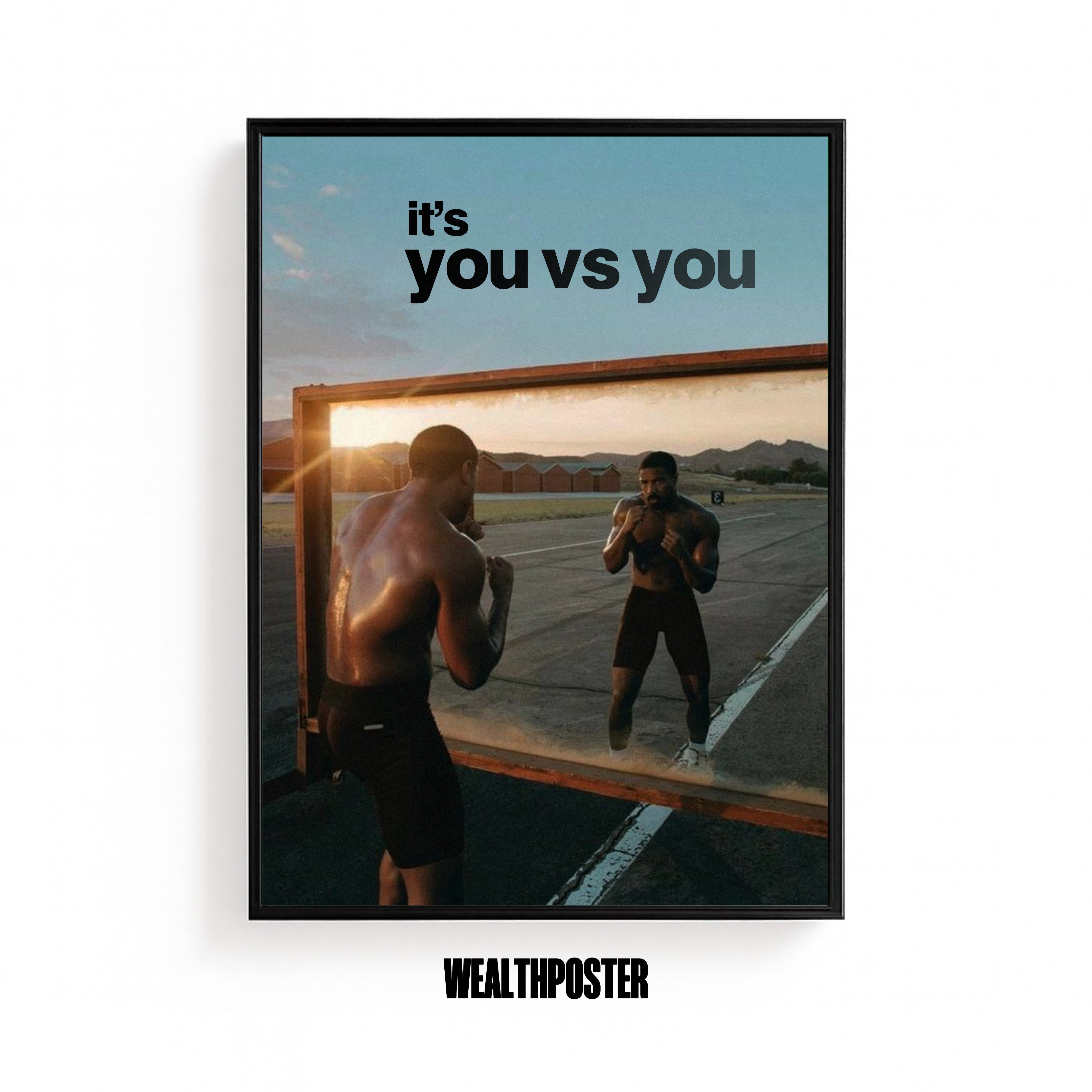 it's you vs you